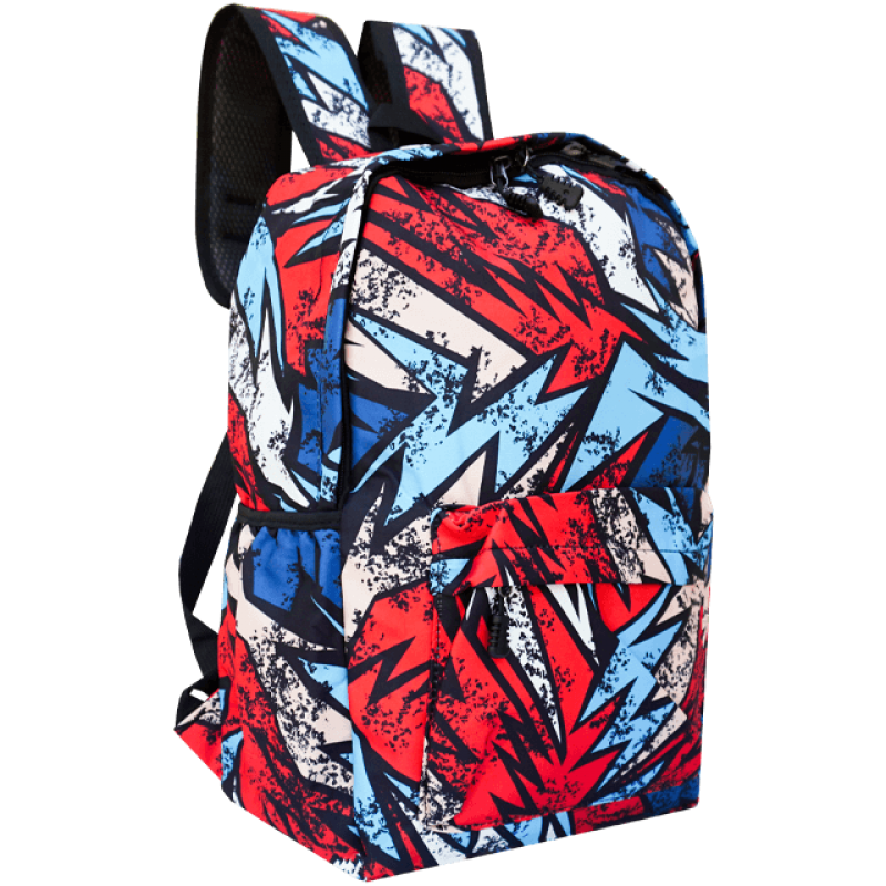 Rucsac școlar Matilda, 1 compartiment, model graffiti, 41x27x12 cm